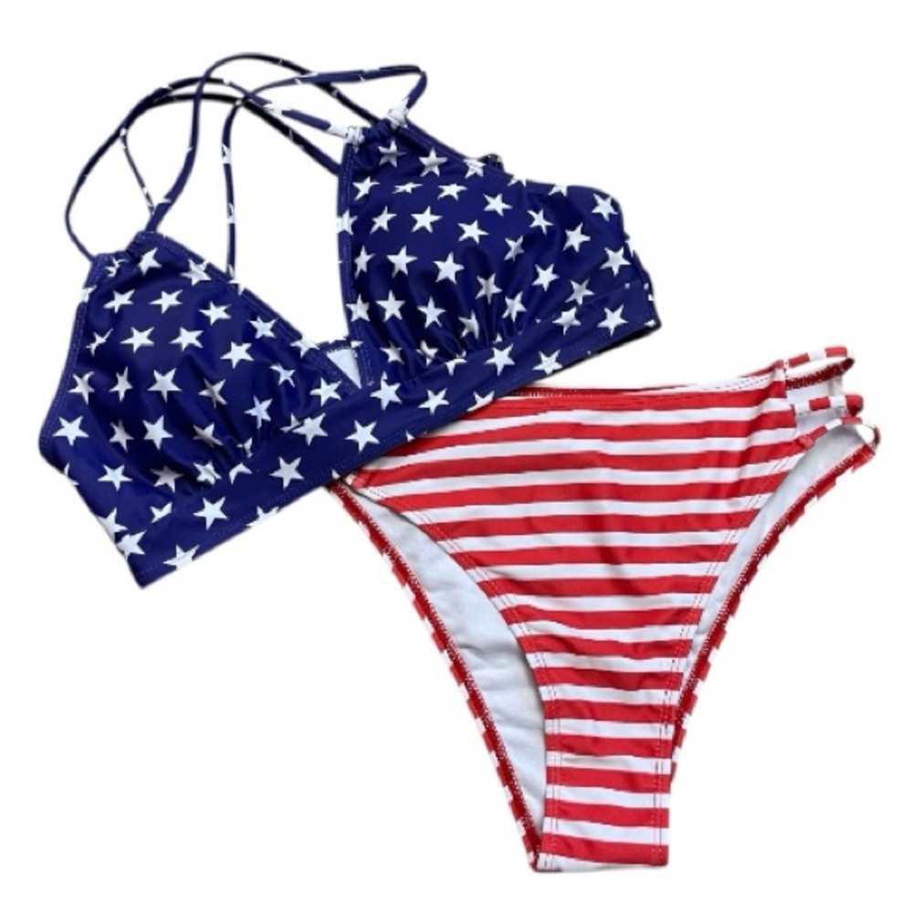 Red White and Blue Bikini Bathing Suit NEW